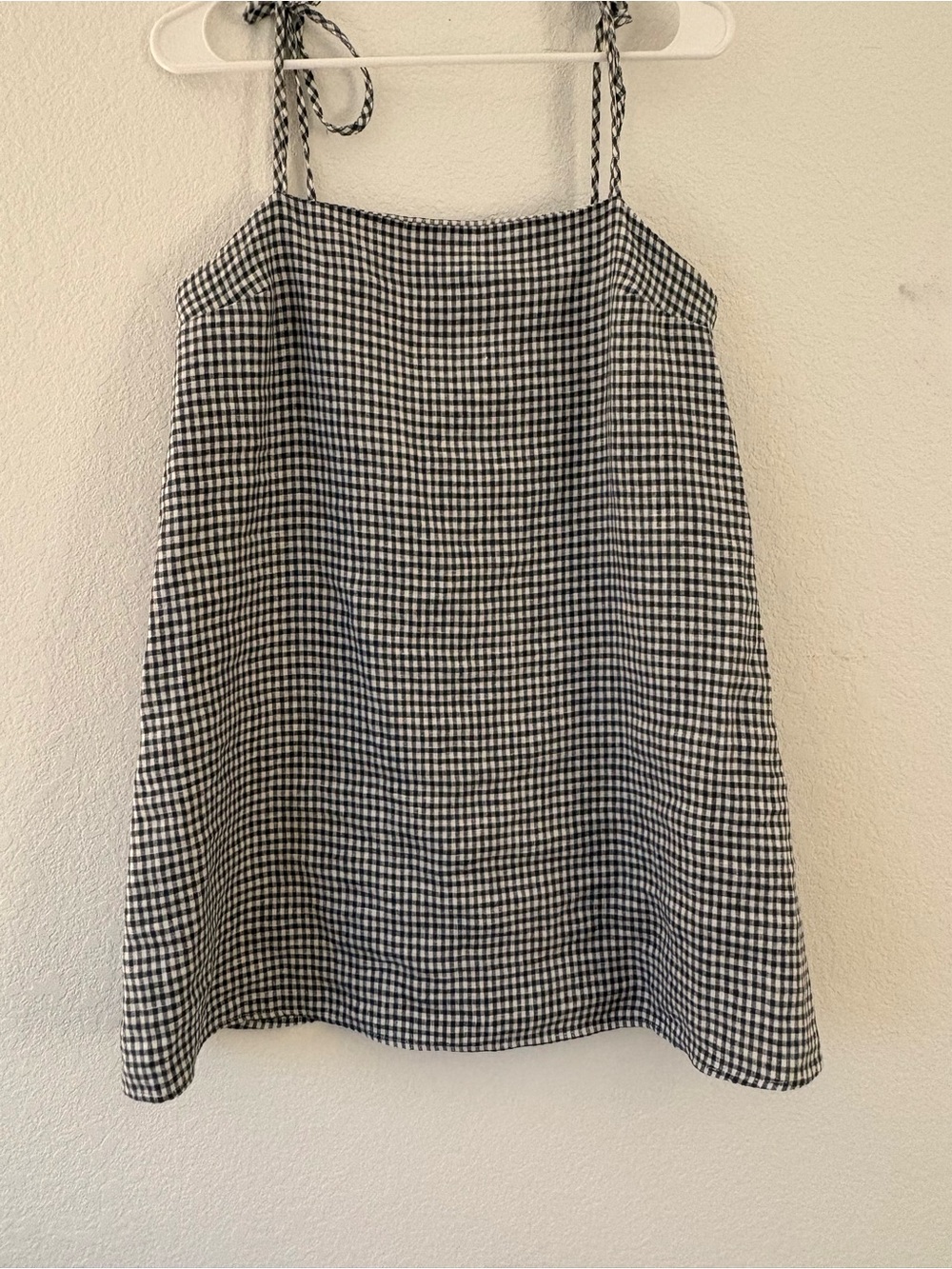 Reformation Black and White Gingham Dress